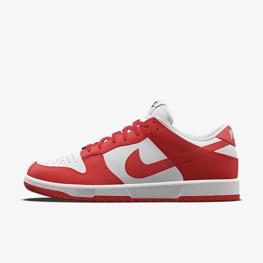 Giày Nike Dunk Low Unlocked By You Nữ Trắng Đỏ